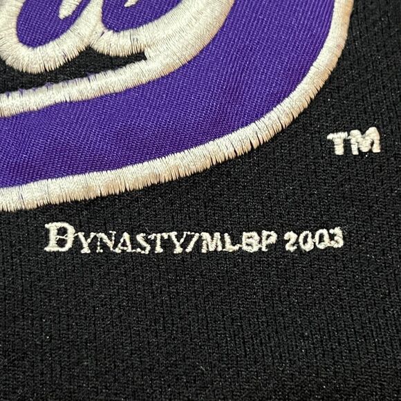 Vintage Y2K 2003 Dynasty Arizona Diamondbacks Baseball Jersey Black Purple - XL - Picture 3 of 8